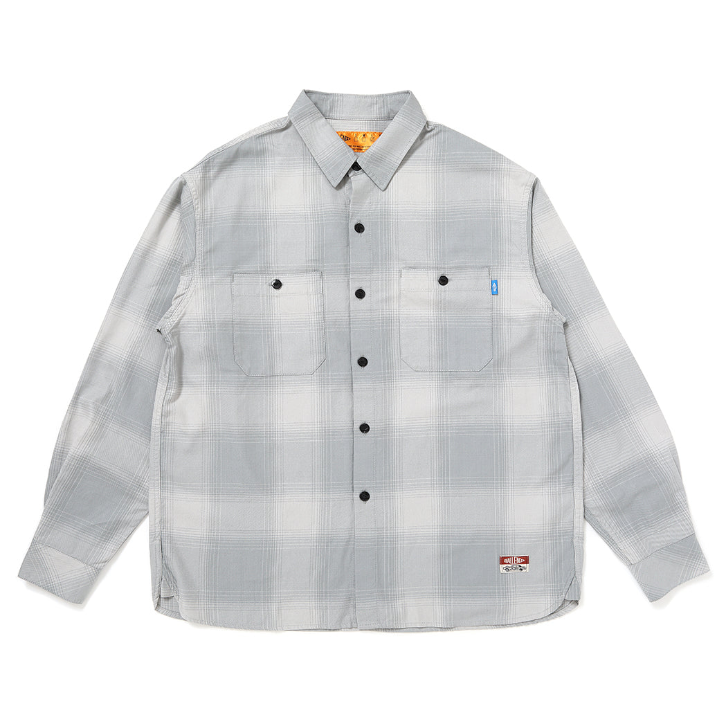 Ｍ　CHALLENGER　L/S SHADOW CHECK SHIRT L/S SHADOW CHECK SHIRT – CHALLENGER