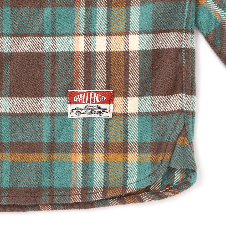 CHALLENGER 　PLAID FLANNEL SHIRT　Lサイズ PLAID FLANNEL SHIRT – CHALLENGER
