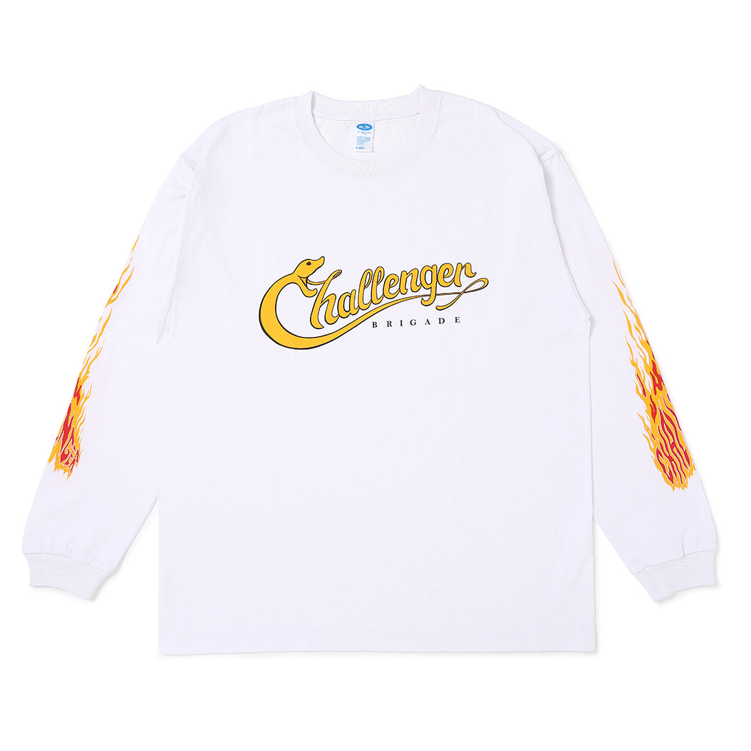 L/S SNAKING LOGO TEE – CHALLENGER