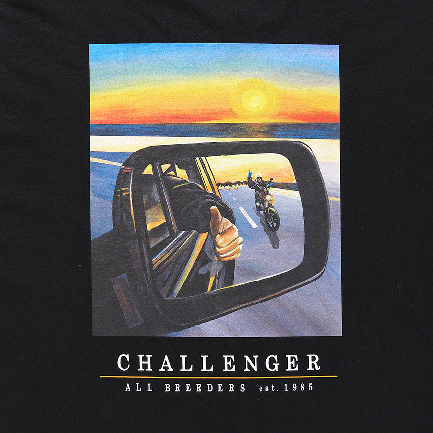 XL CHALLENGER　L/S SUNSET DRIVE TEE　BLACK L/S SUNSET DRIVE TEE – CHALLENGER
