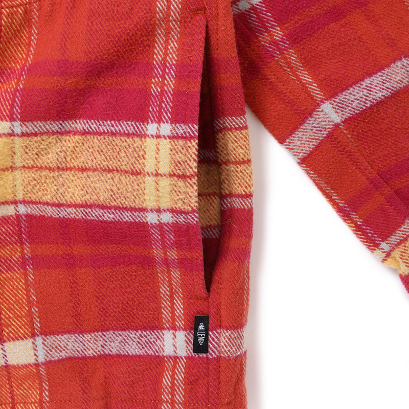 美品 L 25SS CHALLENGER PLAID ZIP UP SHIRT PLAID ZIP UP SHIRT – CHALLENGER