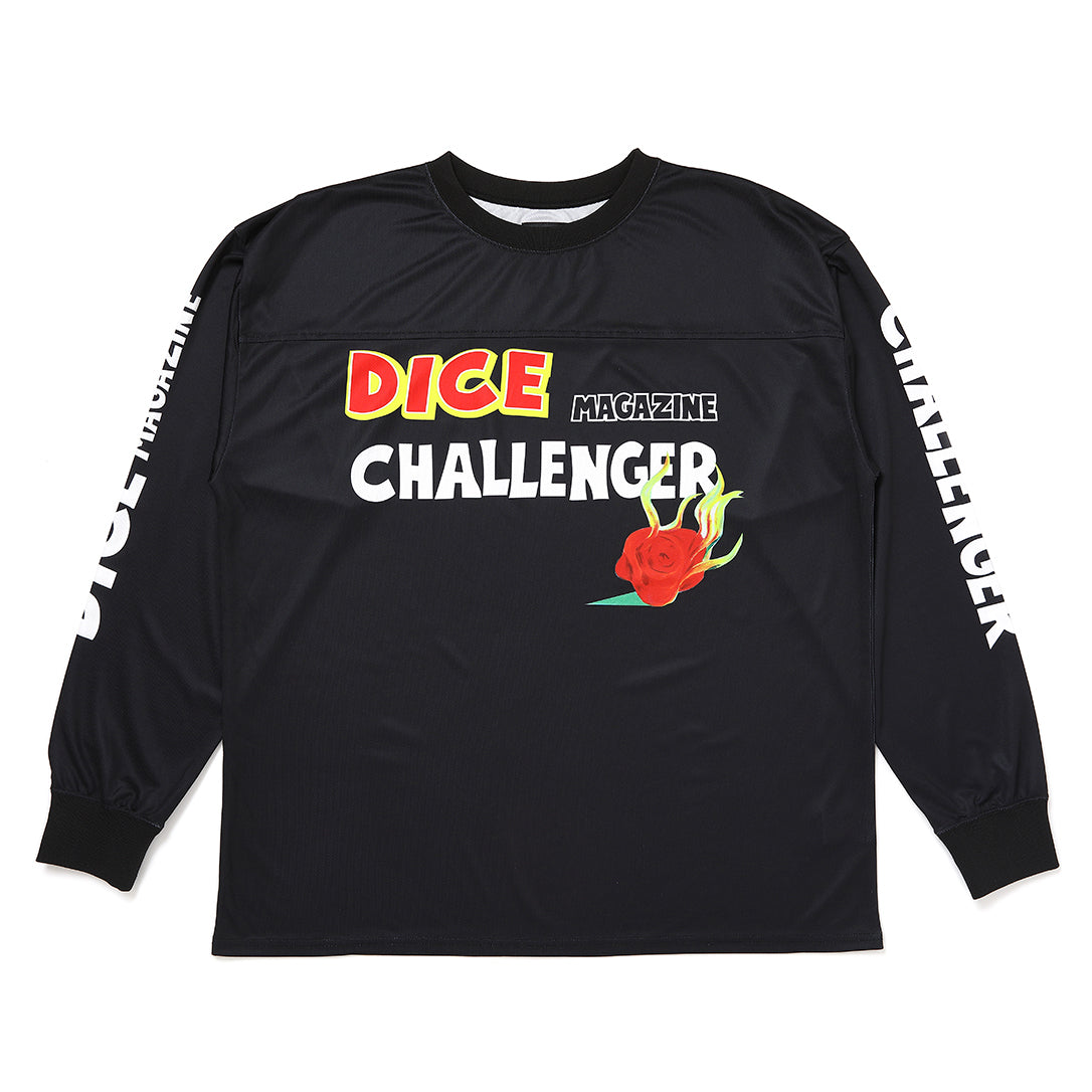 DicE Magazine x CHALLENGER / L/S DRY DicE TEE