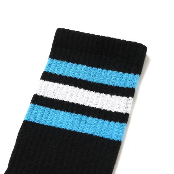 bi-color crew mid. socks【white/blue】 - Arch ☆ アーチ