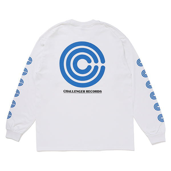 CHALLENGER　L/S RECORDS TEE　WHITE L/S RECORDS TEE – CHALLENGER