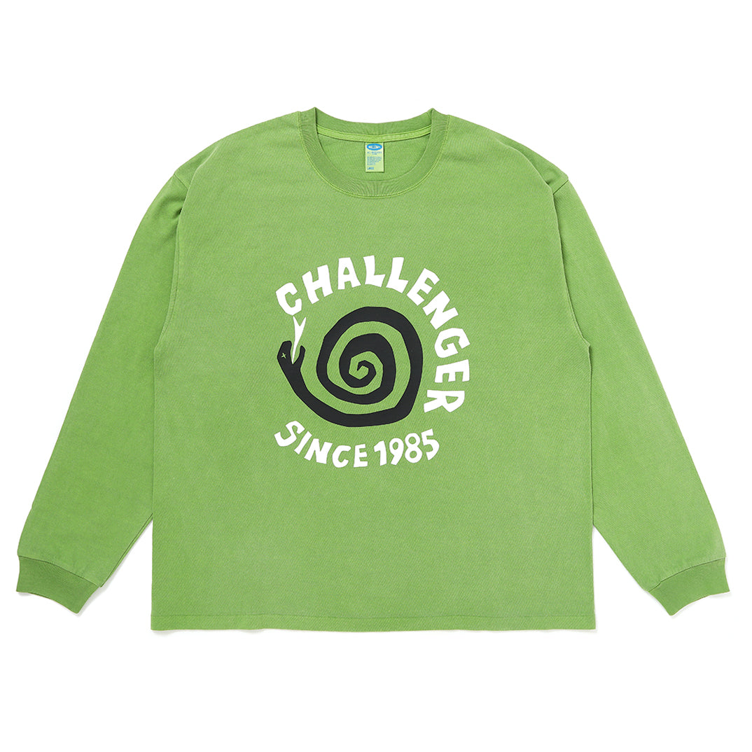L/S PIGMENT SPIRAL SNAKE TEE – CHALLENGER