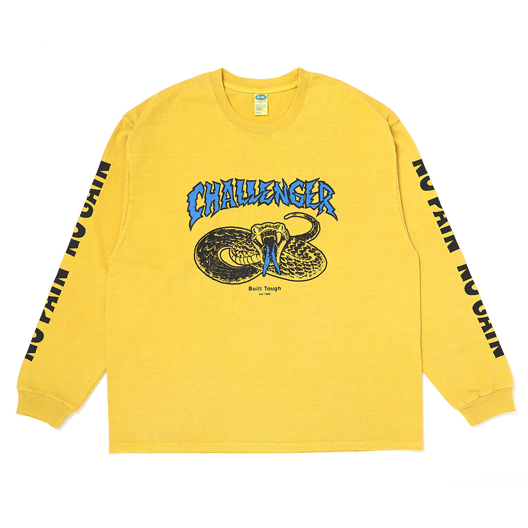 トップス CHALLENGER L/S PIGMENT SNAKE TEE S L/S PIGMENT SNAKE TEE – CHALLENGER
