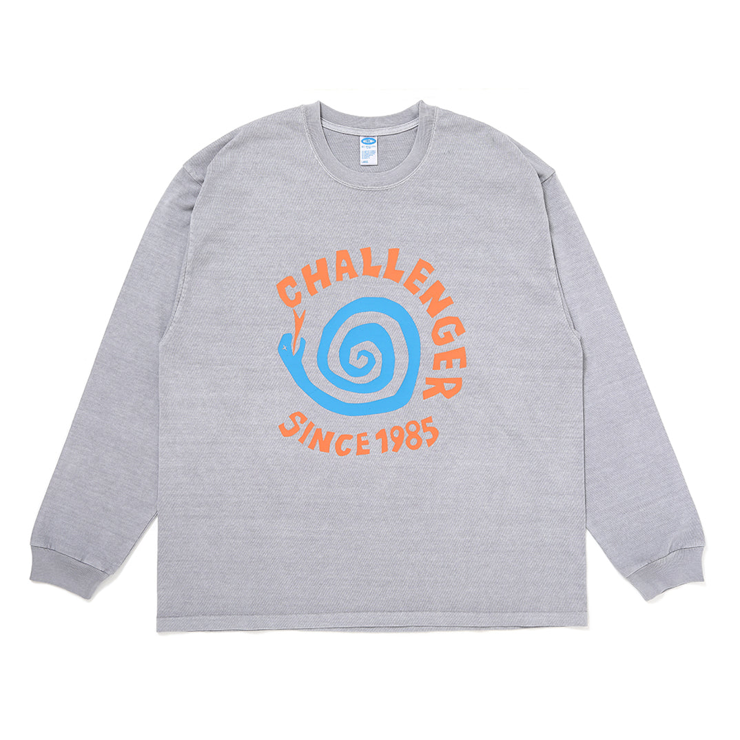 L/S PIGMENT SPIRAL SNAKE TEE – CHALLENGER