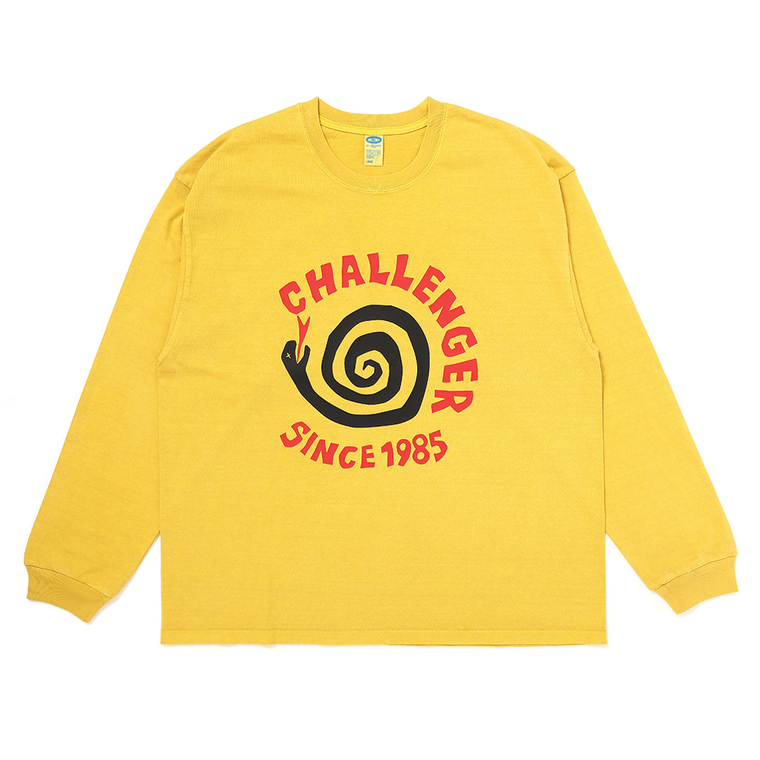 L/S PIGMENT SPIRAL SNAKE TEE – CHALLENGER