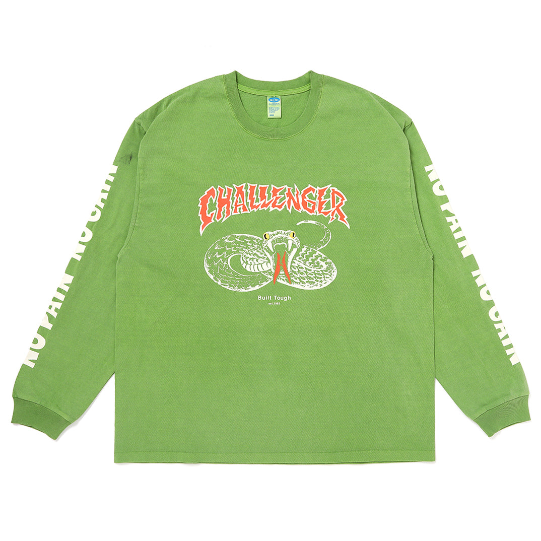 L/S PIGMENT SNAKE TEE – CHALLENGER